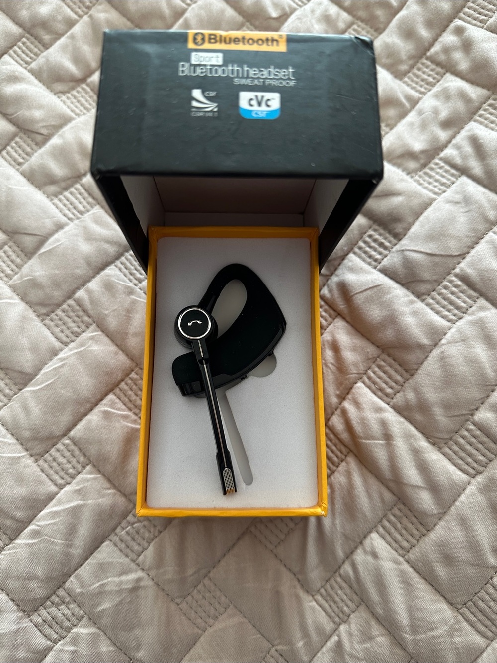 Bluetooth V4.1 Sport Headset w/ Mic – Sweatproof Wireless Ear Hook Headphone NEW